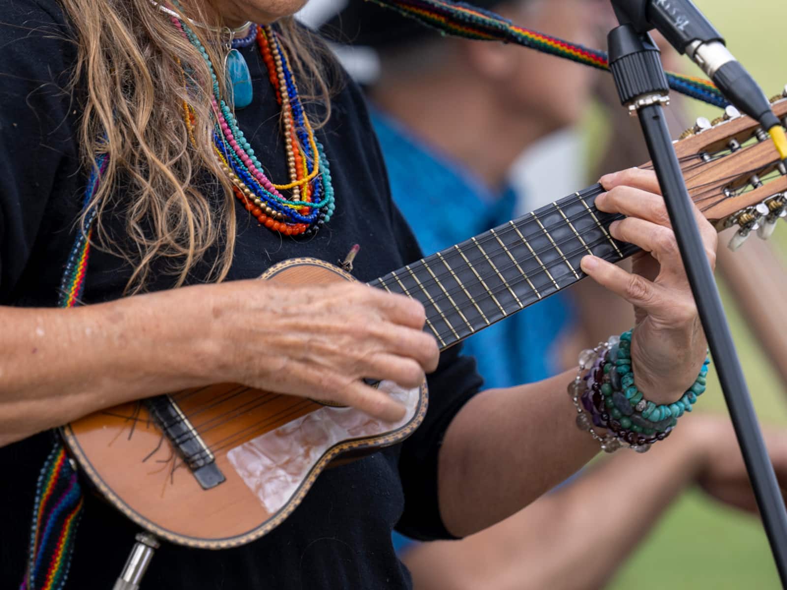 picture of hands playing ukelele