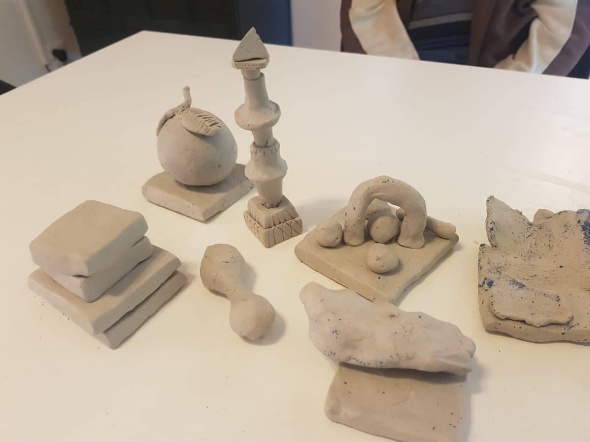 Clay sculptures