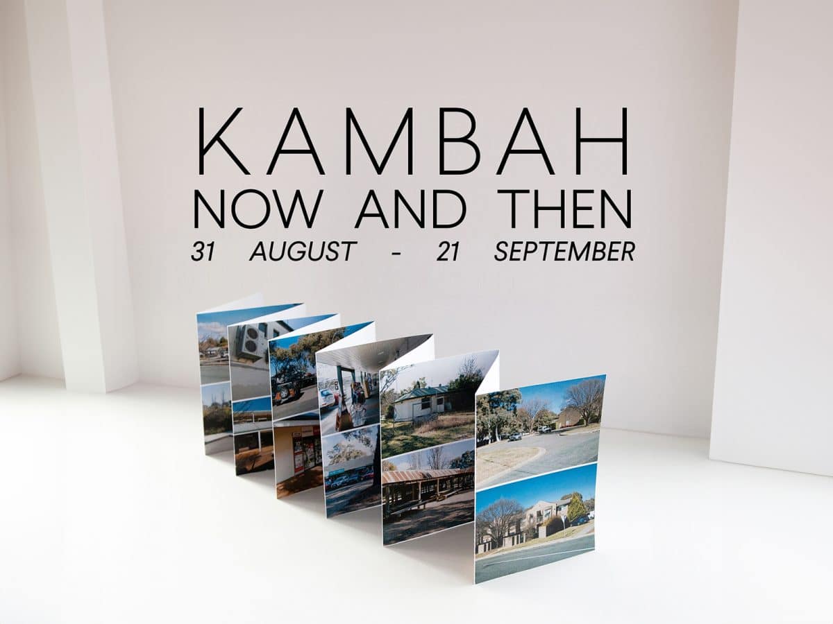 concertina book with images of Kambah